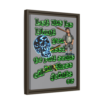 og - framed canvas art (grey)