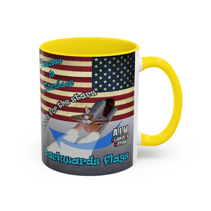 shoot for the stars - Accent Mug (brushed nickel)