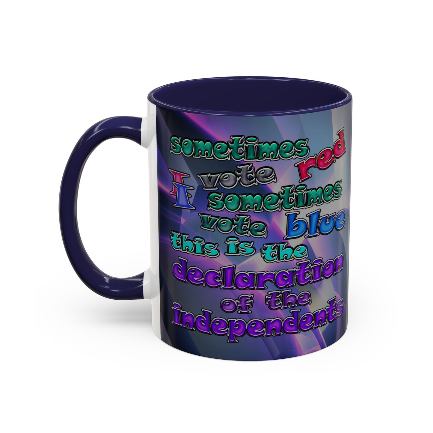 declaration of the independents - Accent Mug (grey-pink wave)