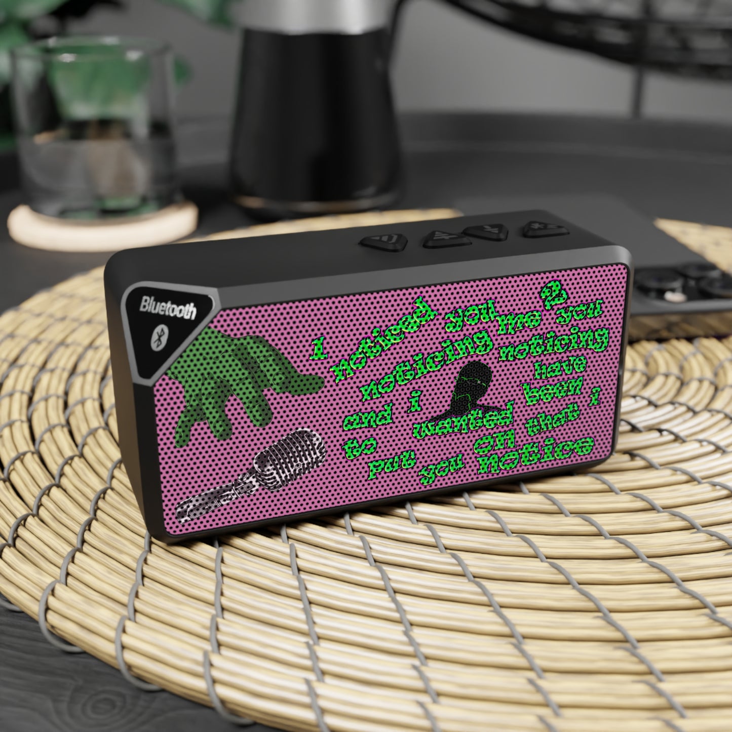 noticed you noticing - Jabba Bluetooth Speaker (light pink)