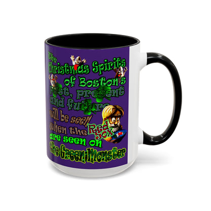 christmas spirits of boston - Accent Mug (purple)