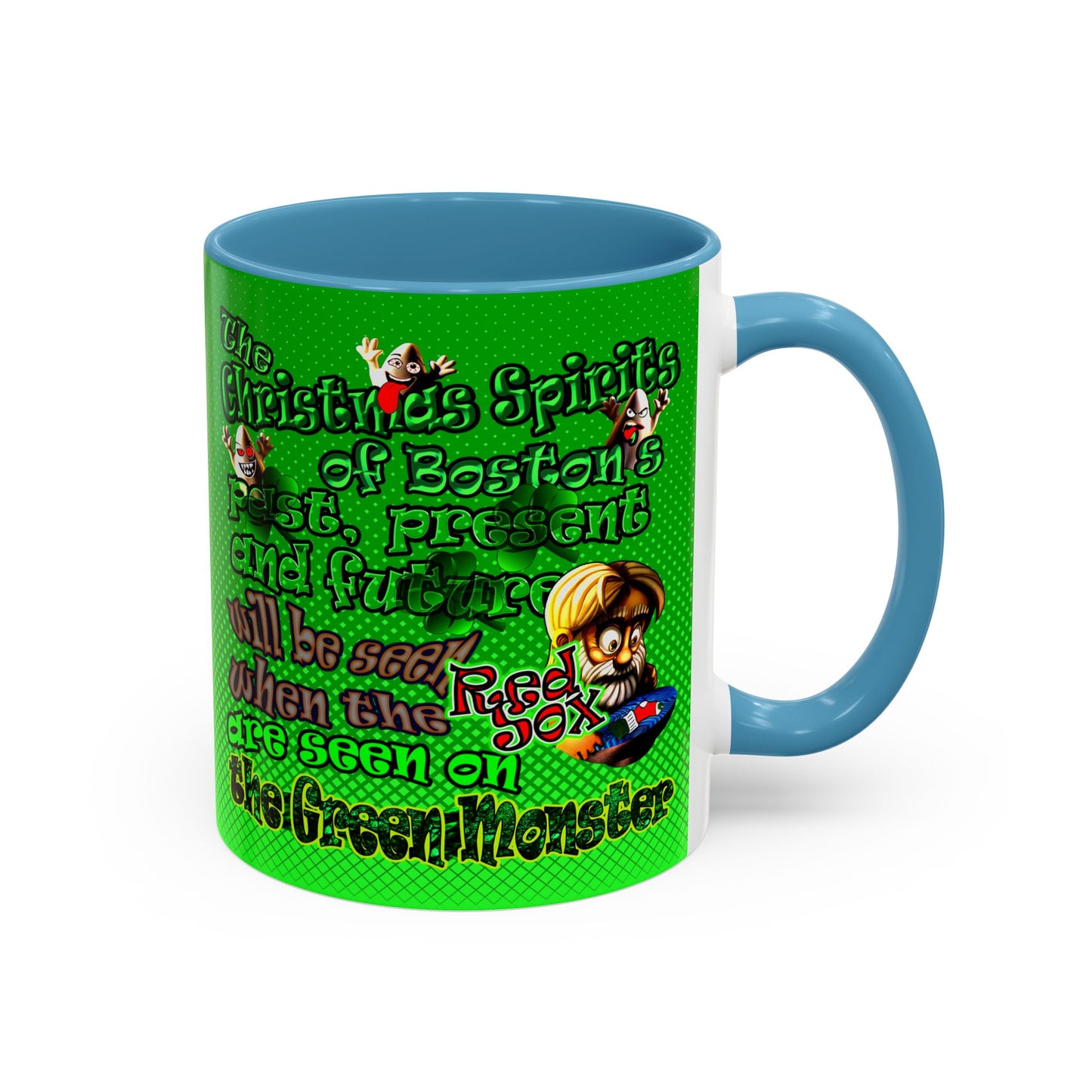 christmas spirits of boston - Accent Mug (logo green)