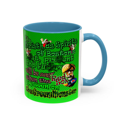 christmas spirits of boston - Accent Mug (logo green)