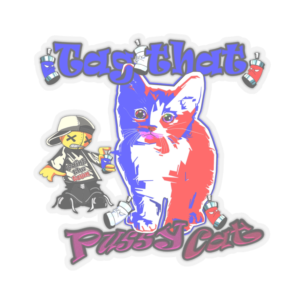 tag that - Kiss-Cut Stickers