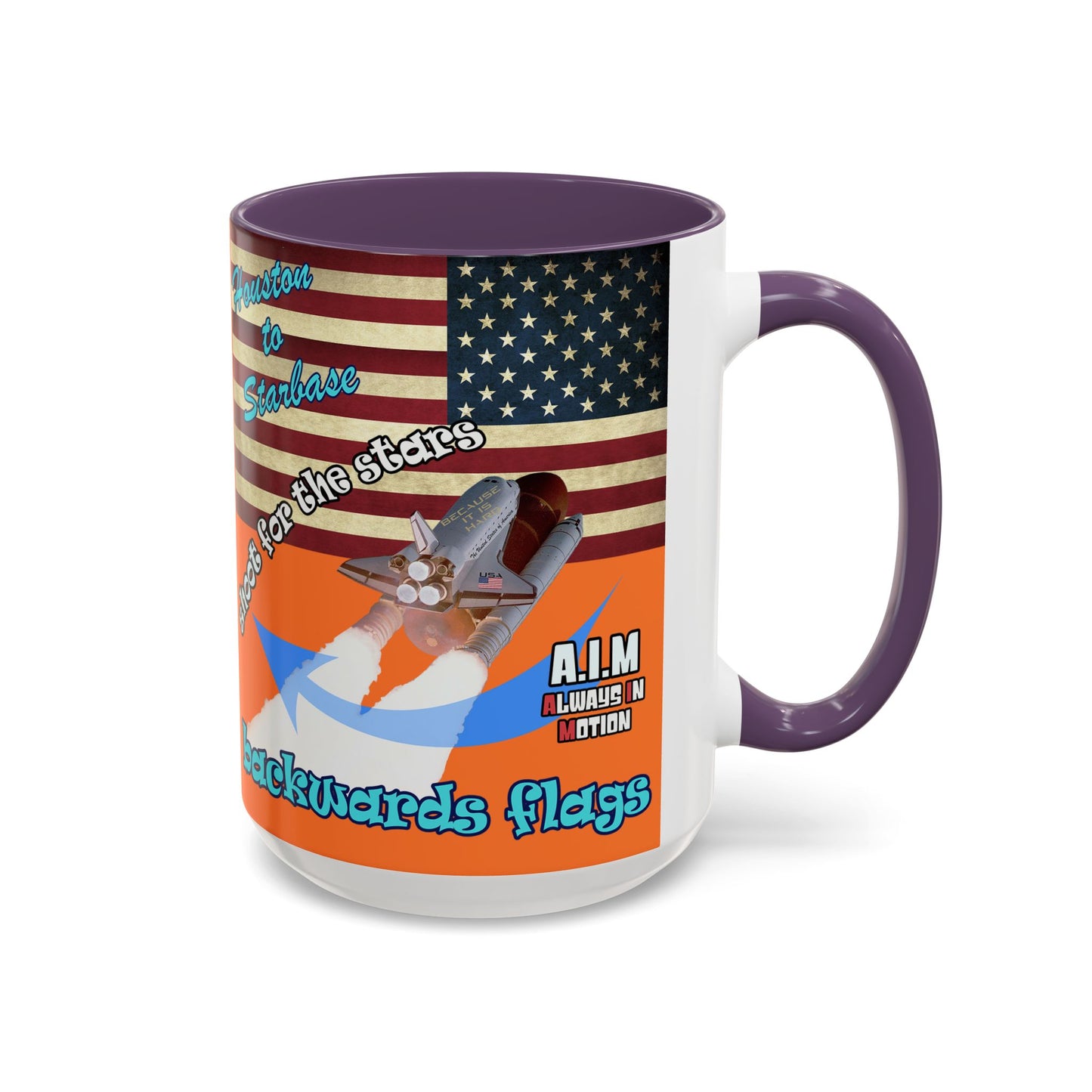 shoot for the stars - Accent Mug (crusta)