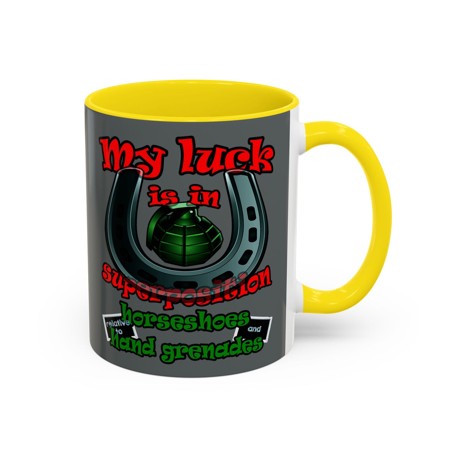 my luck - Accent Mug (dark grey)