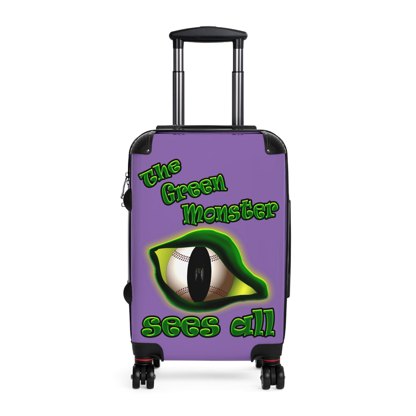 green monster - Suitcase (light purple)