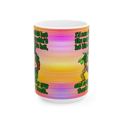 turtle race - White Mug (color blur)