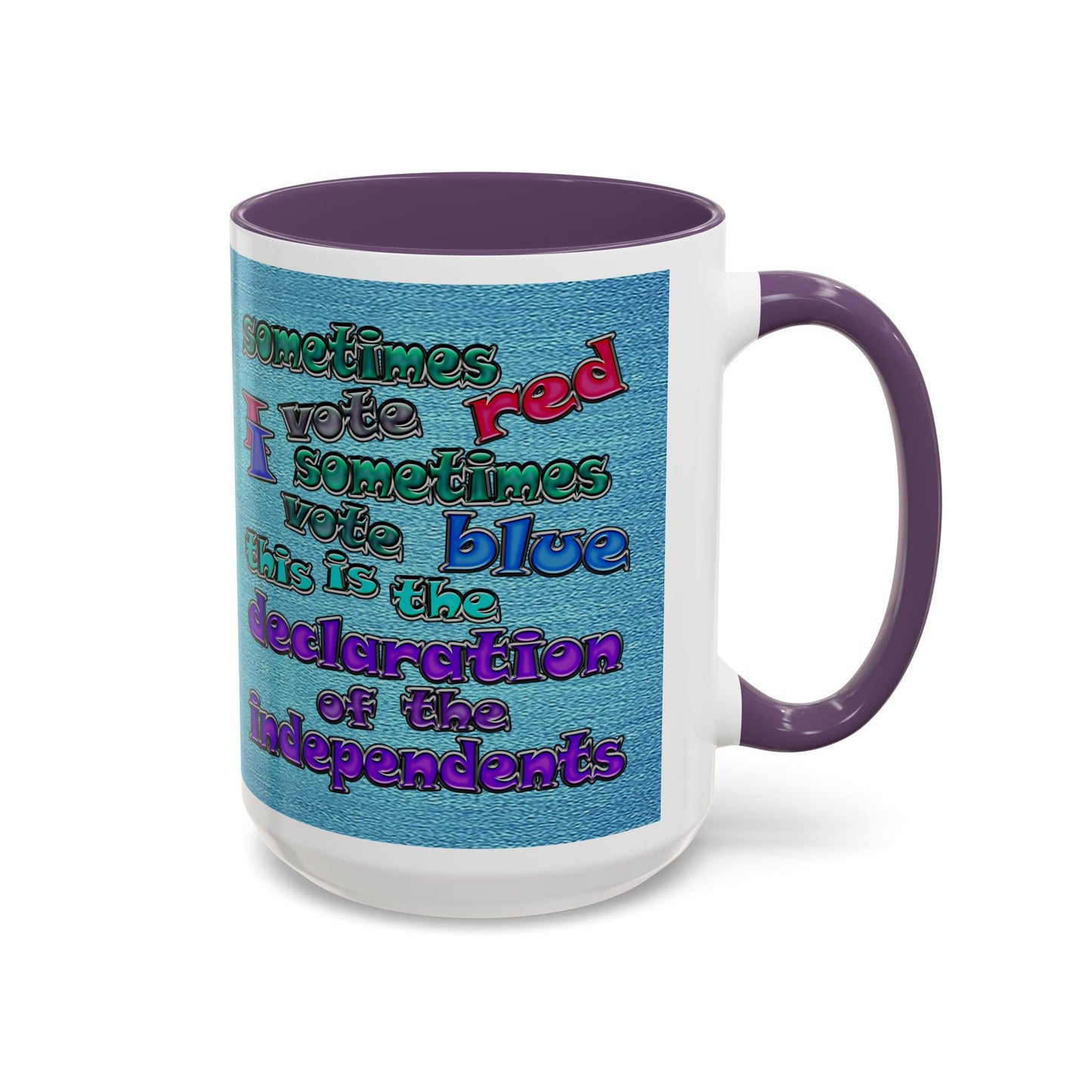 declaration of the independents - Accent Mug (faded blue)