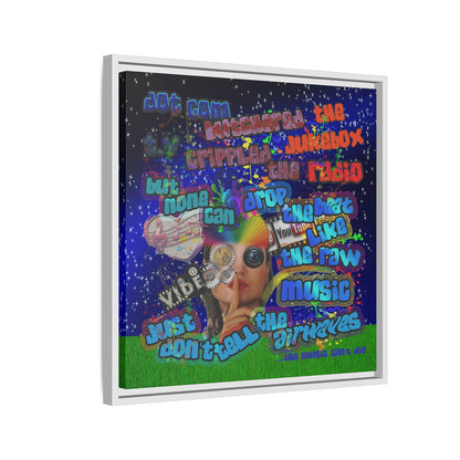 drop the beat - framed canvas art ('snoops' background)