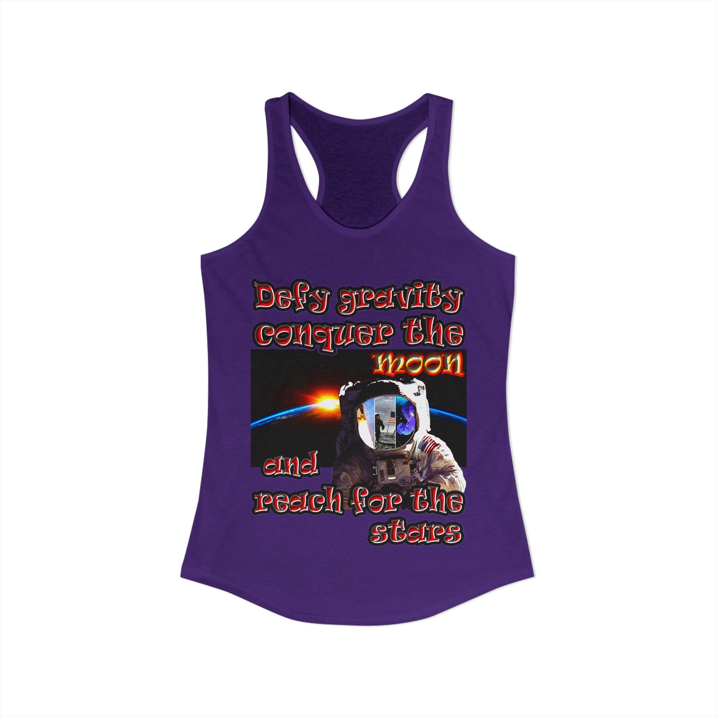defy conquer reach - Women's Ideal Racerback Tank