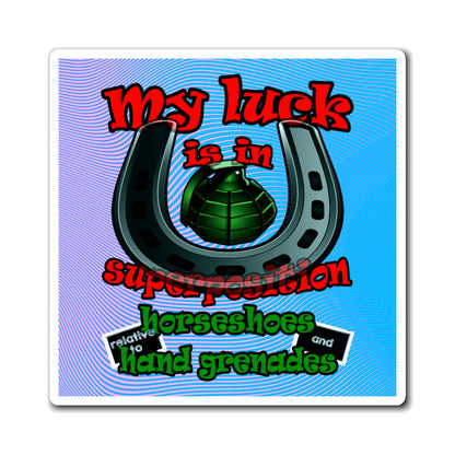 my luck - Magnets - (light blue-purple wave)