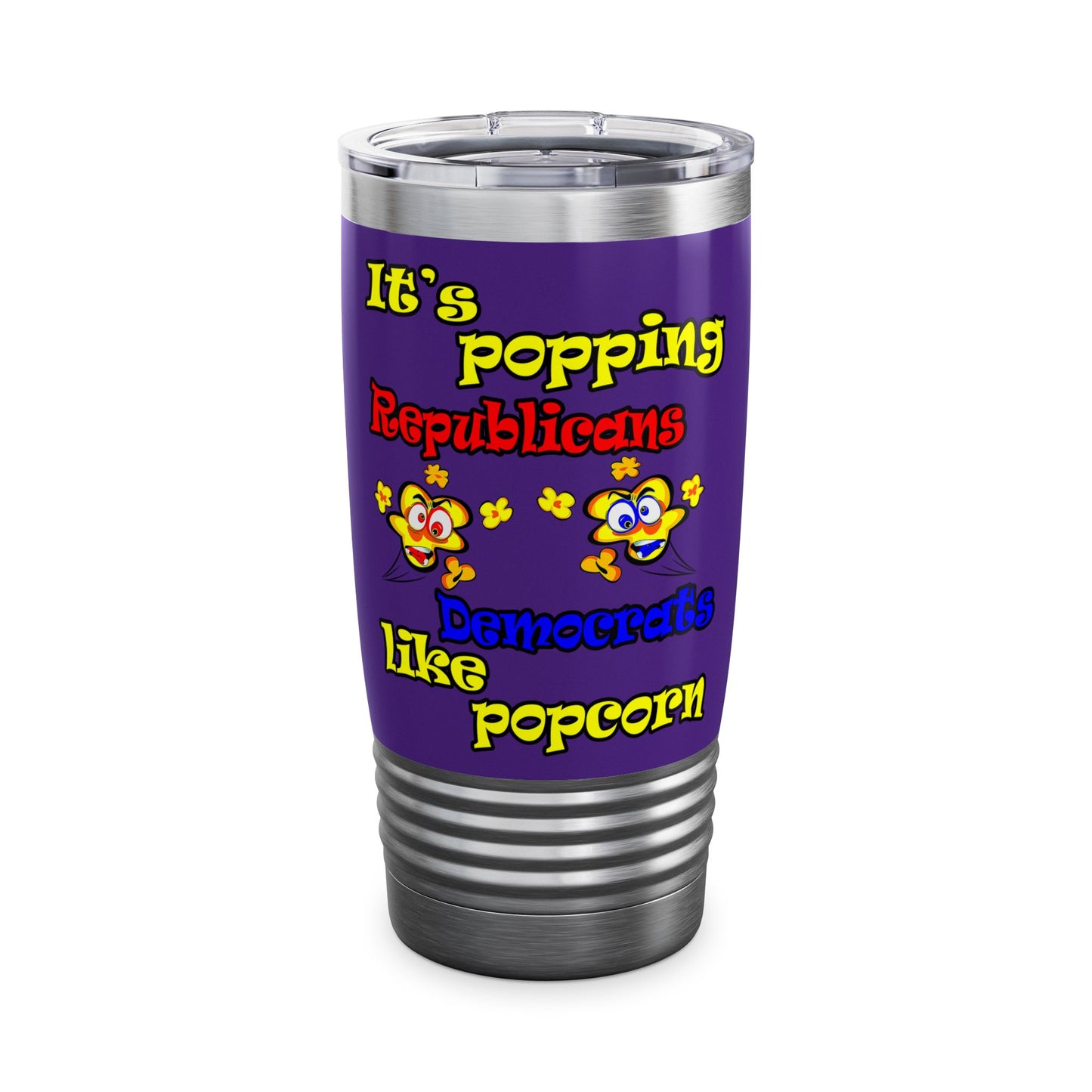 popping like popcorn - Ringneck Tumbler, 20oz (purple)
