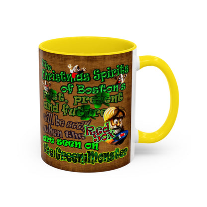 christmas spirits of boston - Accent Mug (brown papyrus)