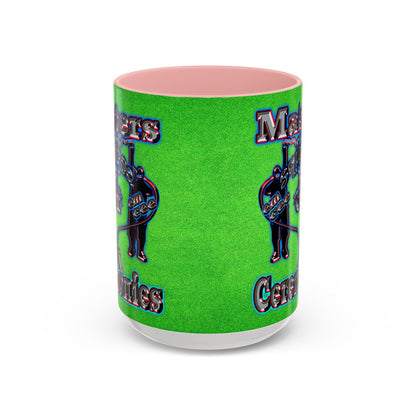 em cee squared - Accent Mug (green turf)