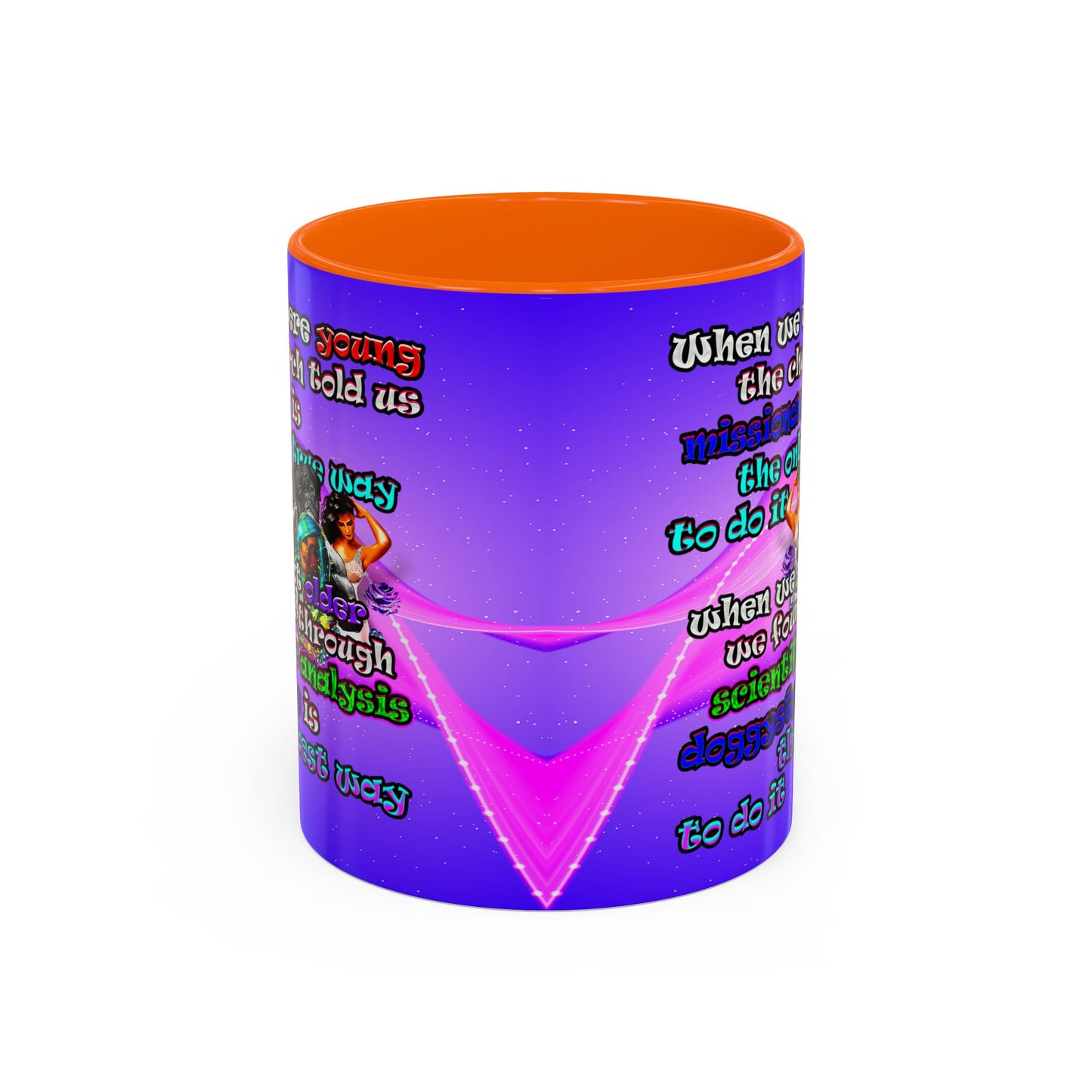 doggystyle - Accent Mug (purple-pink wave)