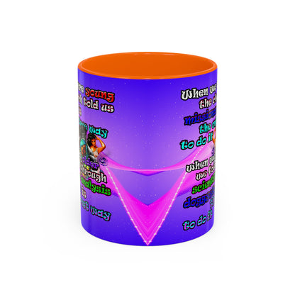 doggystyle - Accent Mug (purple-pink wave)