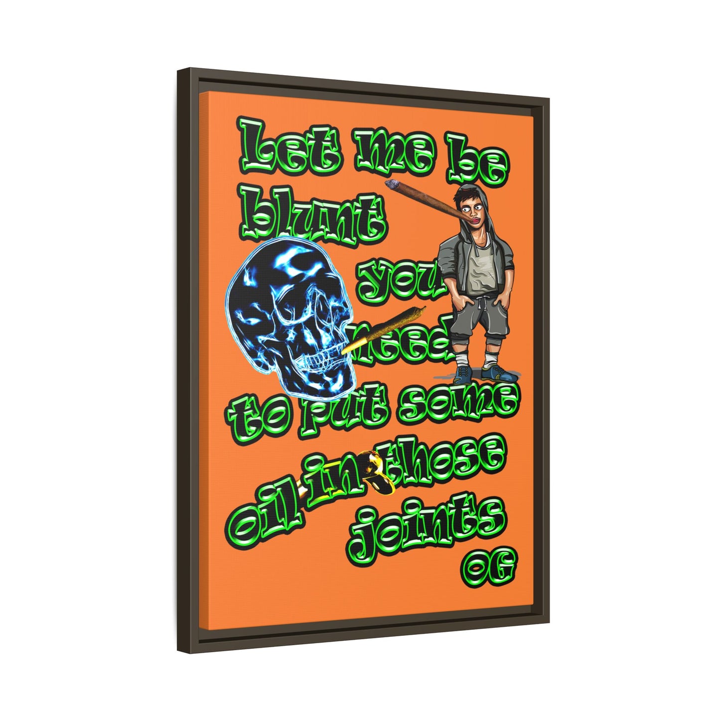 og - framed canvas art (crusta)