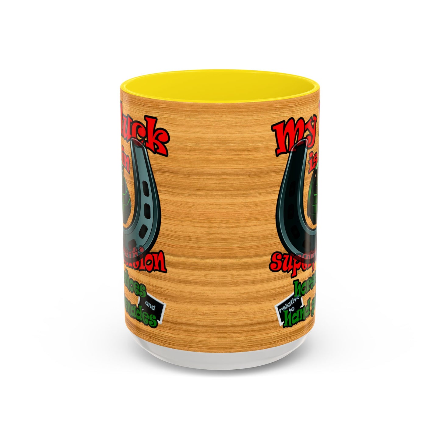 my luck - Accent Mug (butterscotch wood finish)