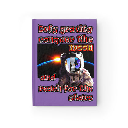defy conquer reach - journal-lined (light purple)
