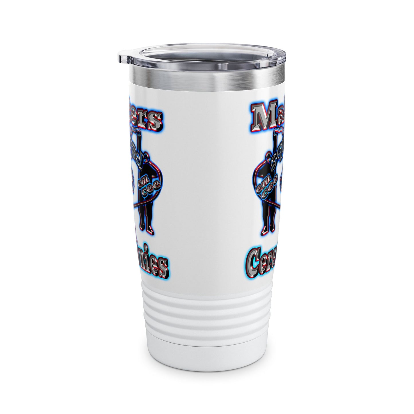em cee squared - Ringneck Tumbler, 20oz (white)