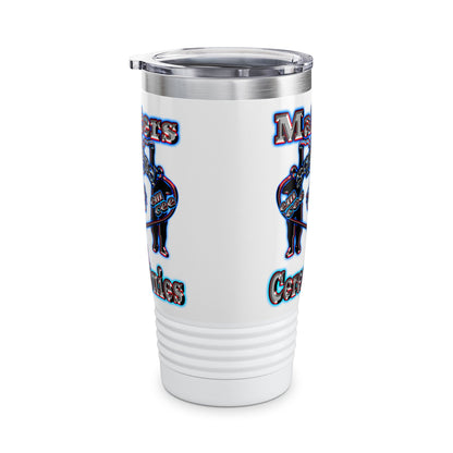 em cee squared - Ringneck Tumbler, 20oz (white)