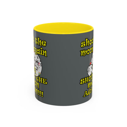 shoot the moon again - Accent Mug (dark grey)