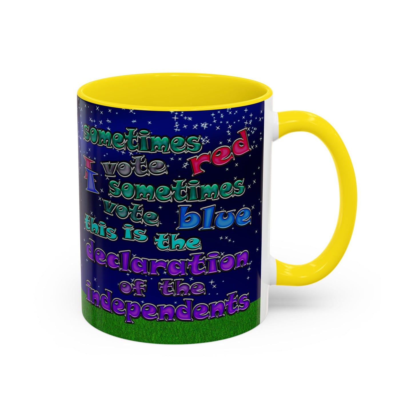 declaration of the independents - Accent Mug ('snoops' background)