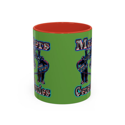 em cee squared - Accent Mug (green)