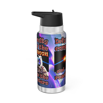 defy conquer reach - Gator Tumbler, 32oz  (grey-pink wave)