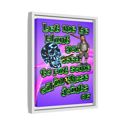 og - framed canvas art (purple-pink wave)