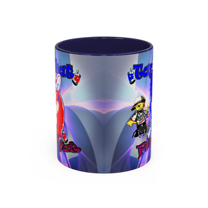 tag that - Accent Mug (grey-pink wave)
