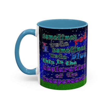 declaration of the independents - Accent Mug ('snoops' background)