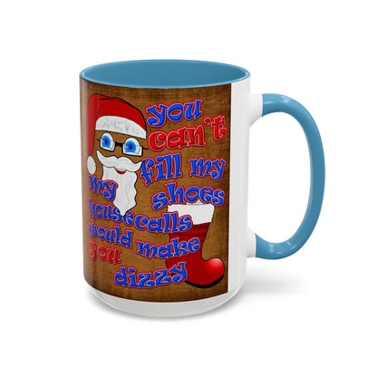 santa's shoes - Accent Mug (brown papyrus)