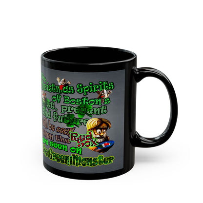 christmas spirits of boston - Black Mug (grey-light grey)