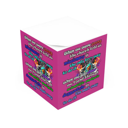doggystyle - note cube (pink)