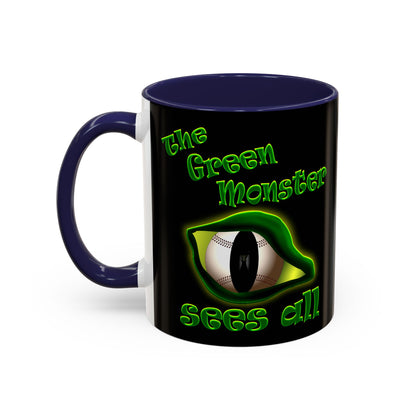 green monster - Accent Mug (black)