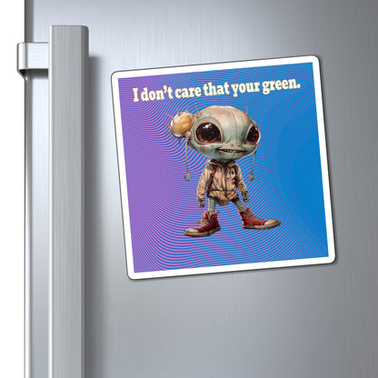 I don't care that your green - Magnets - (light blue-purple wave)