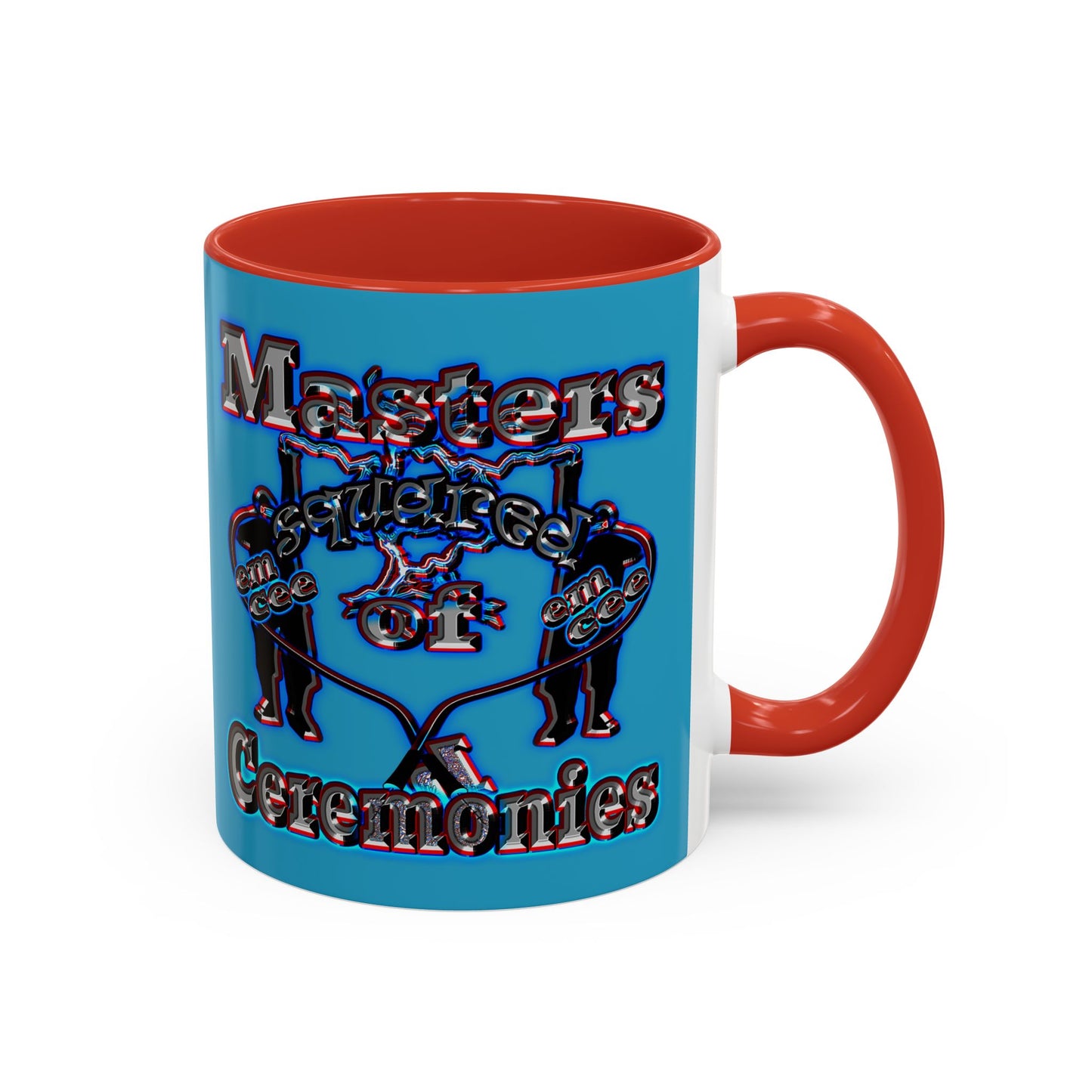 em cee squared - Accent Mug (turquoise)