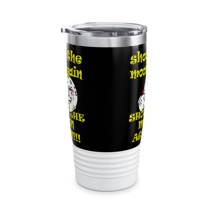 shoot the moon again - Ringneck Tumbler, 20oz (black)