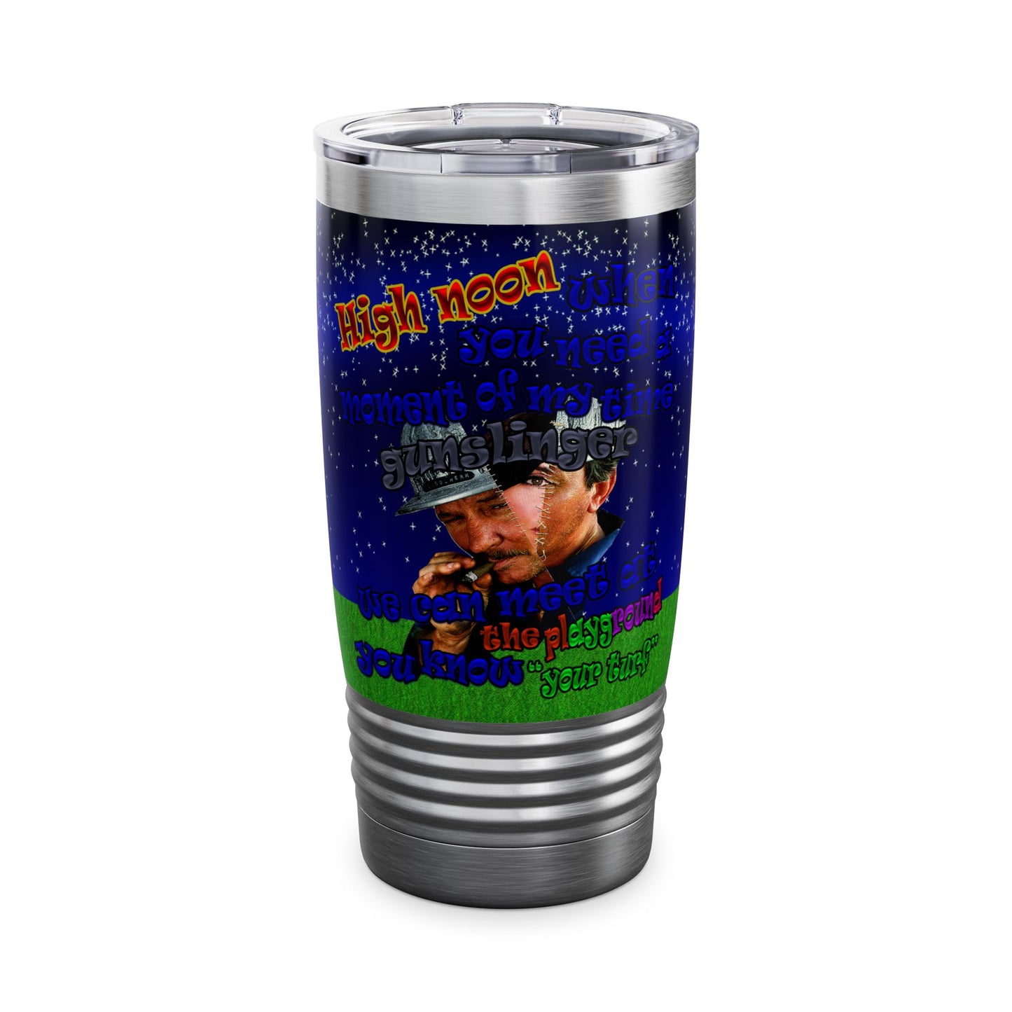 high noon - Ringneck Tumbler, 20oz ('snoops' background)
