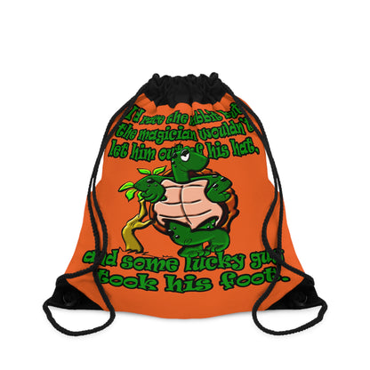 turtle race - Drawstring Bag (orange)