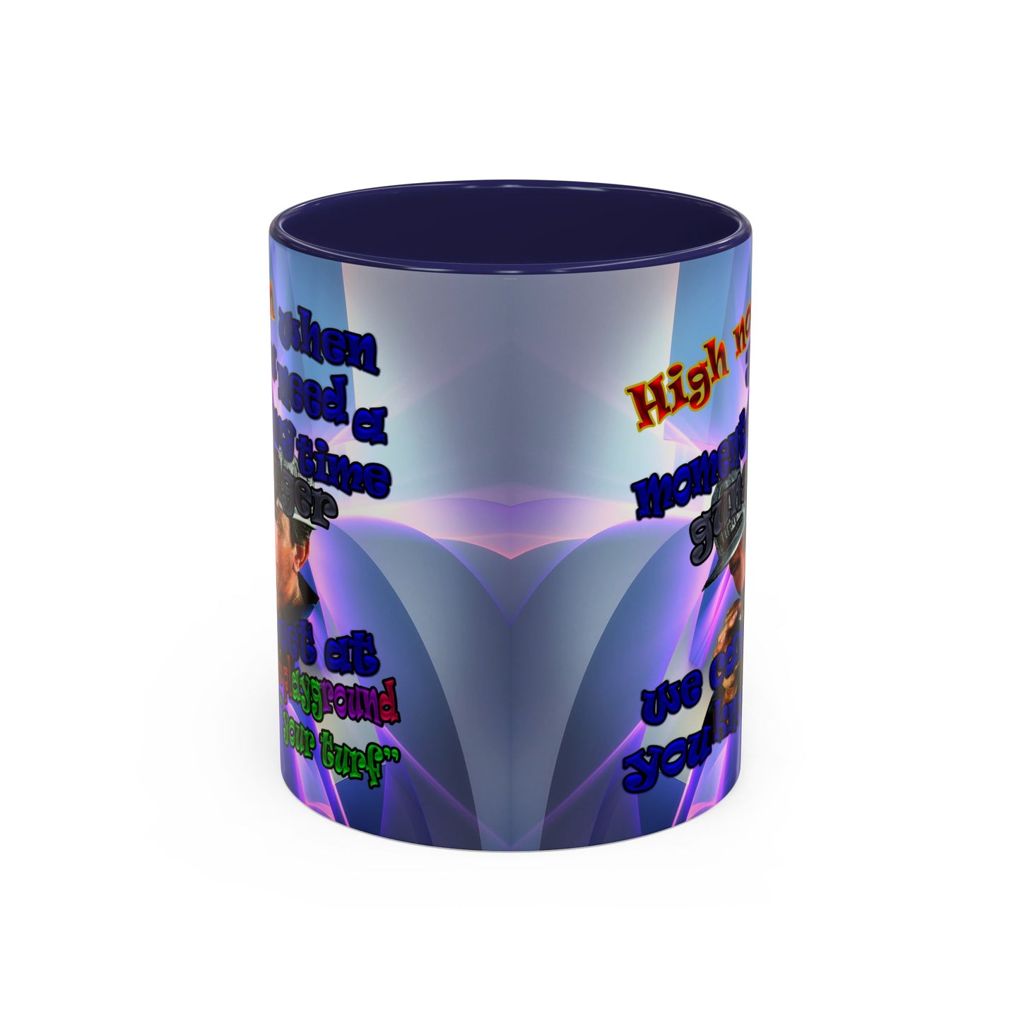 high noon - Accent Mug (grey-pink wave)