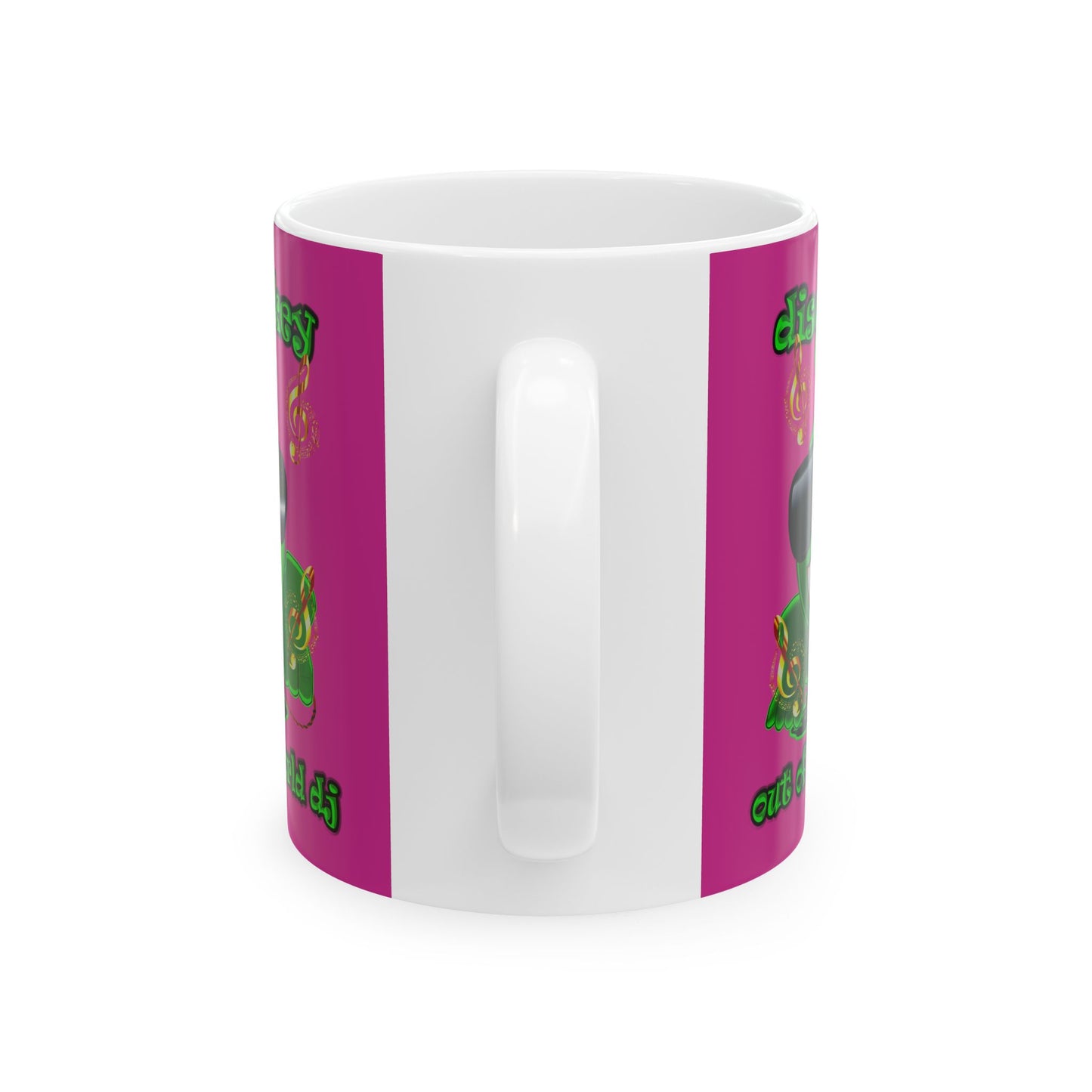 disc jockey - White Mug (pink)