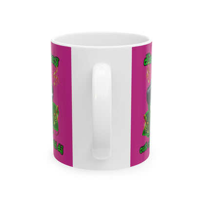 disc jockey - White Mug (pink)