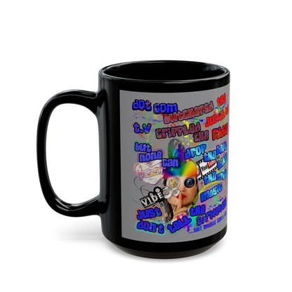 drop the beat - Black Mug (grey)