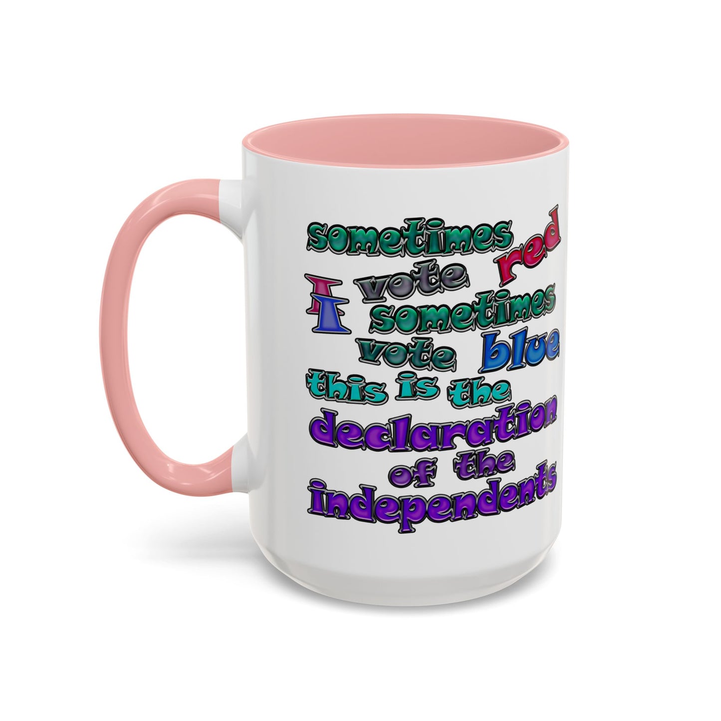 declaration of the independents - Accent Mug (white)