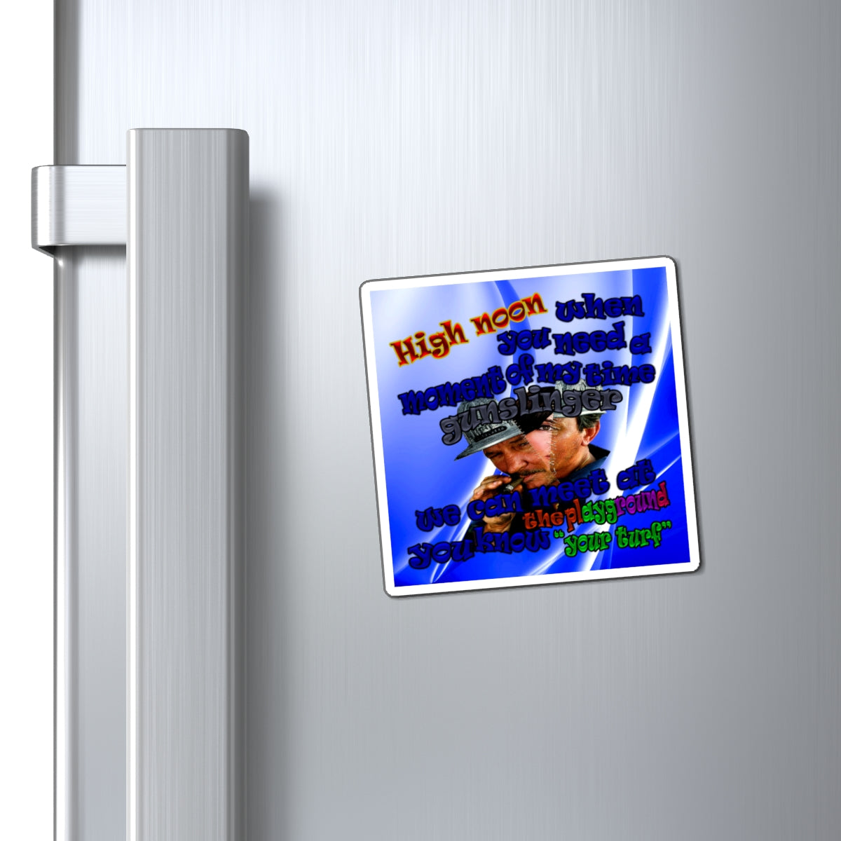 high noon - Magnets - (blue-white wave)