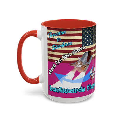 shoot for the stars - Accent Mug (pink)