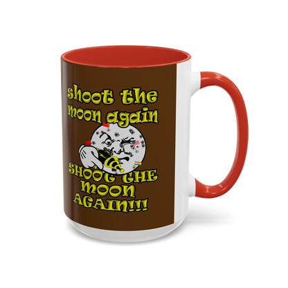 shoot the moon again - Accent Mug (brown)